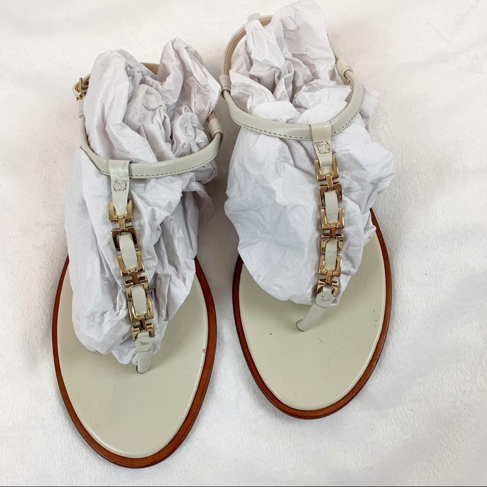 Banana Republic sling back leather thong sandals